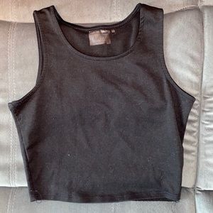 LA hearts black crop top